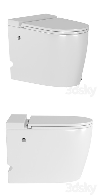 ABBER Bequem side-mounted toilet with pulse flush